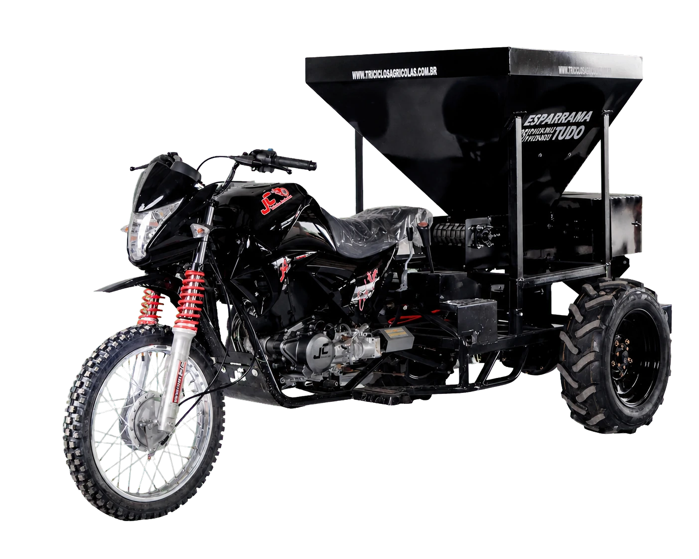 Triciclo distribuidor agrícola